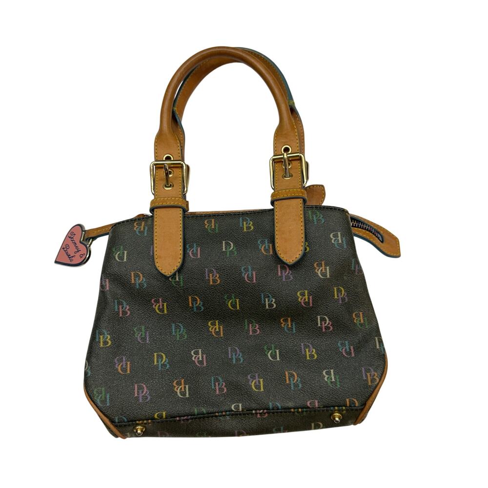 Vintage Y2K 2000s Dooney & Bourke Monogram Hand Bag Purse